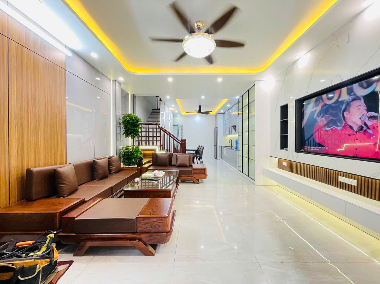 Cho thuê nhà nguyên căn ngxo 141 Giáp Nhị, 5 tầng x 50m2, 4PN, 4 WC Full đồ, 15 Triệu - Ảnh chính